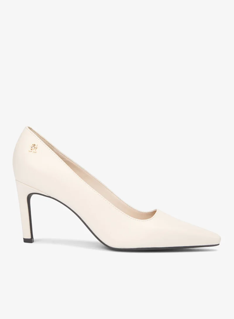 TH Monogram Plaque Leather High Heels